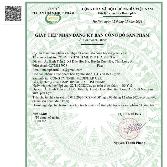 L-CYSTIN B6: 10 X 10 VIÊN NANG MỀM