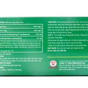 GINKGO BILOBA 120 MAGIE B6 HỘP 10 VỈ X 10 VIÊN NANG MỀM