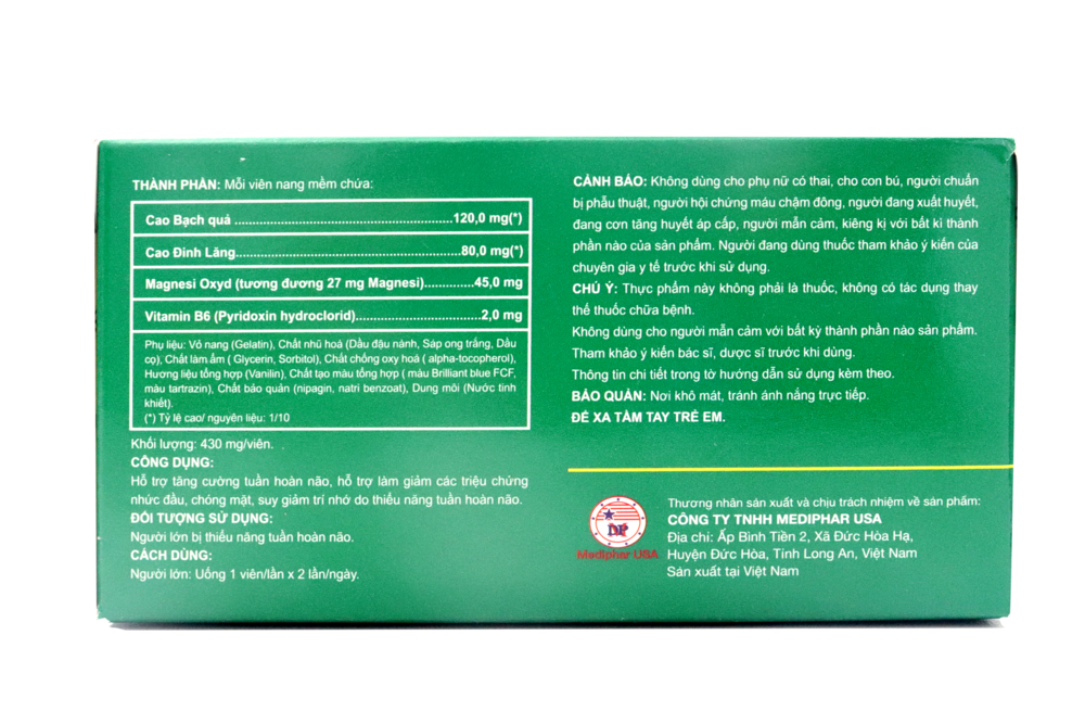 GINKGO BILOBA 120 MAGIE B6 HỘP 10 VỈ X 10 VIÊN NANG MỀM