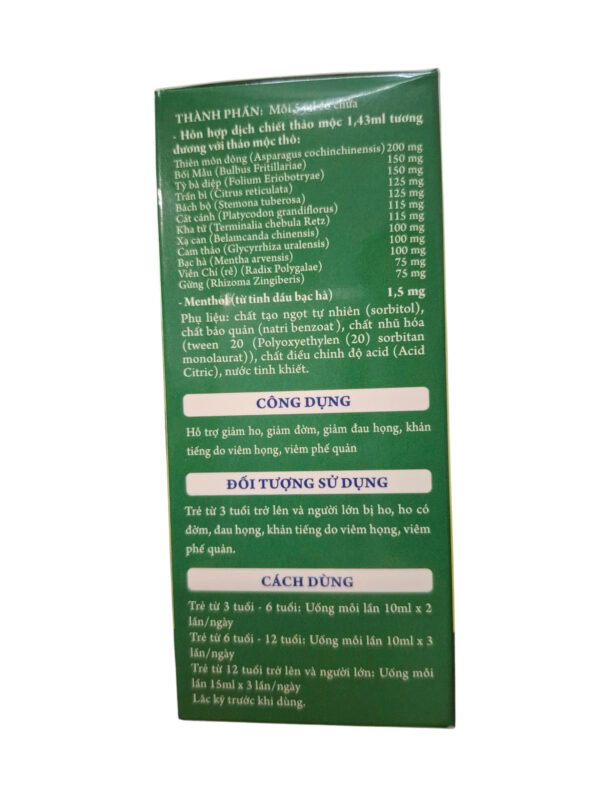 THIÊN MÔN BỔ PHẾ MEDIPHAR USA